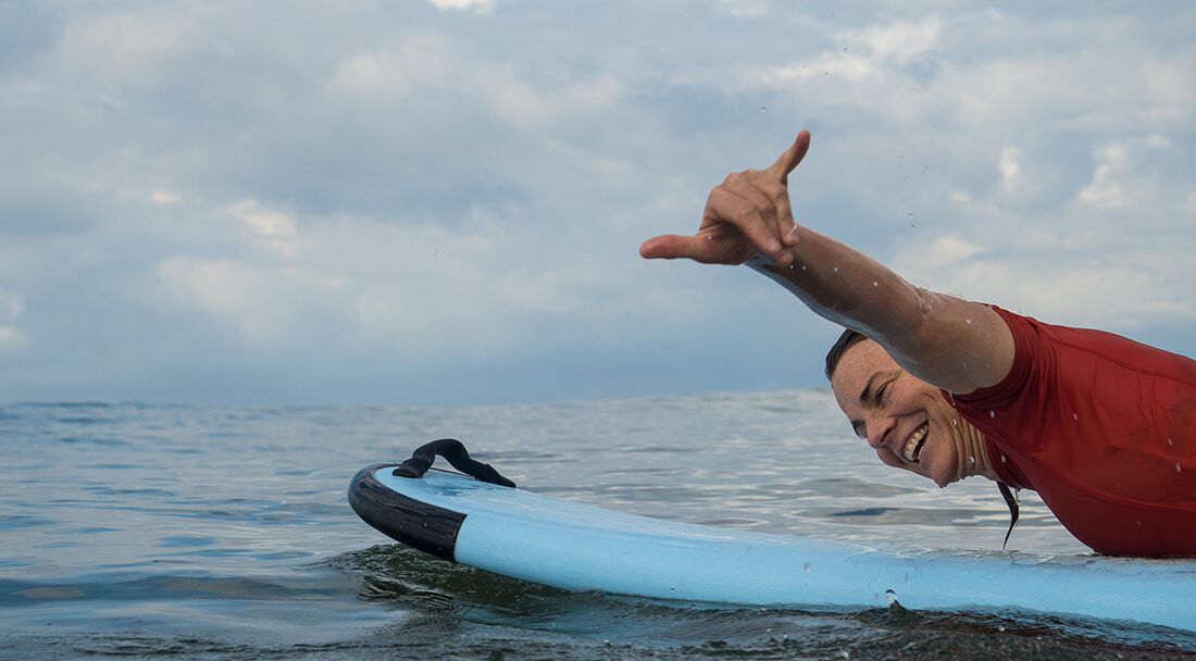 How to position yourself on your surfboard