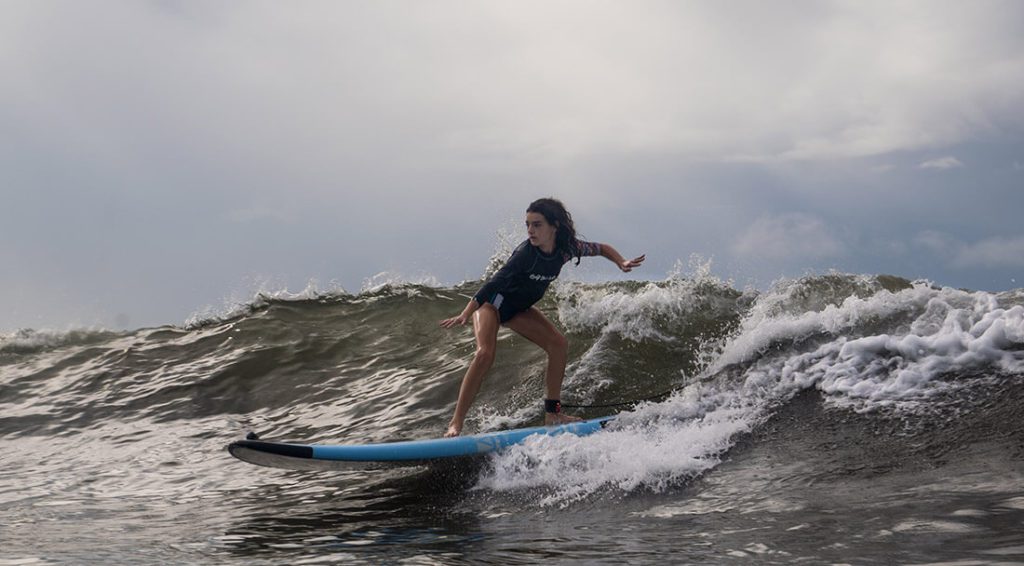 Surfing backside