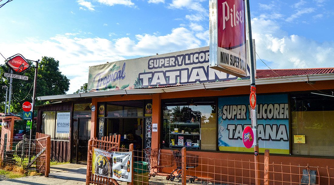 Grocery store in Bahia Ballena, Costa Rica
