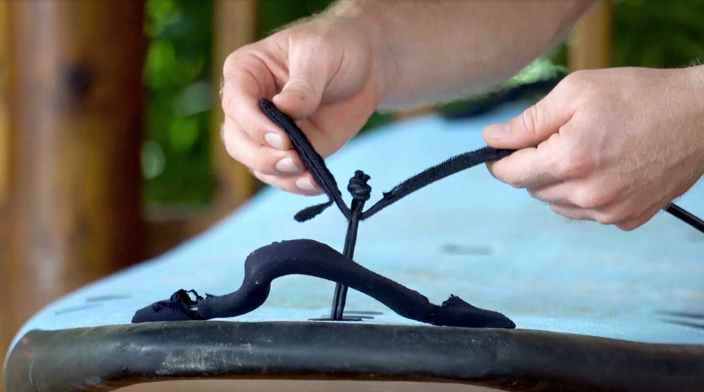 Attaching your leg rope