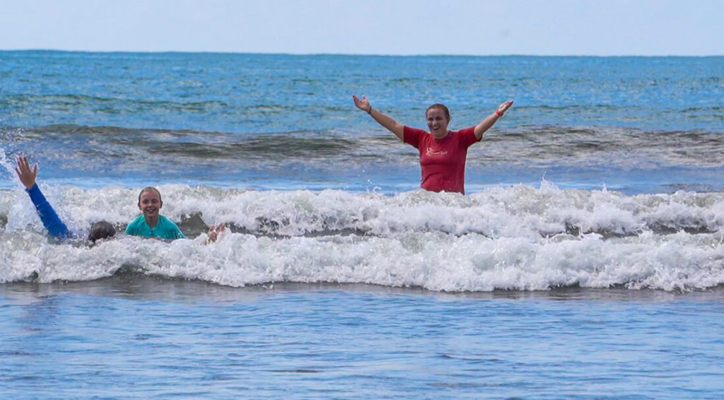 Bodysurfing in Costa Rica