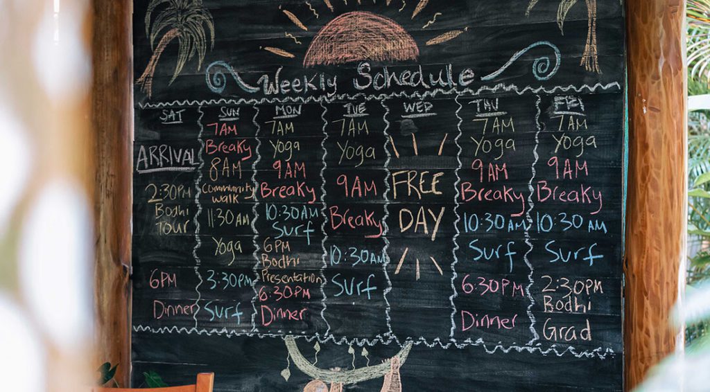 2022 Bodhi Surf + Yoga schedule
