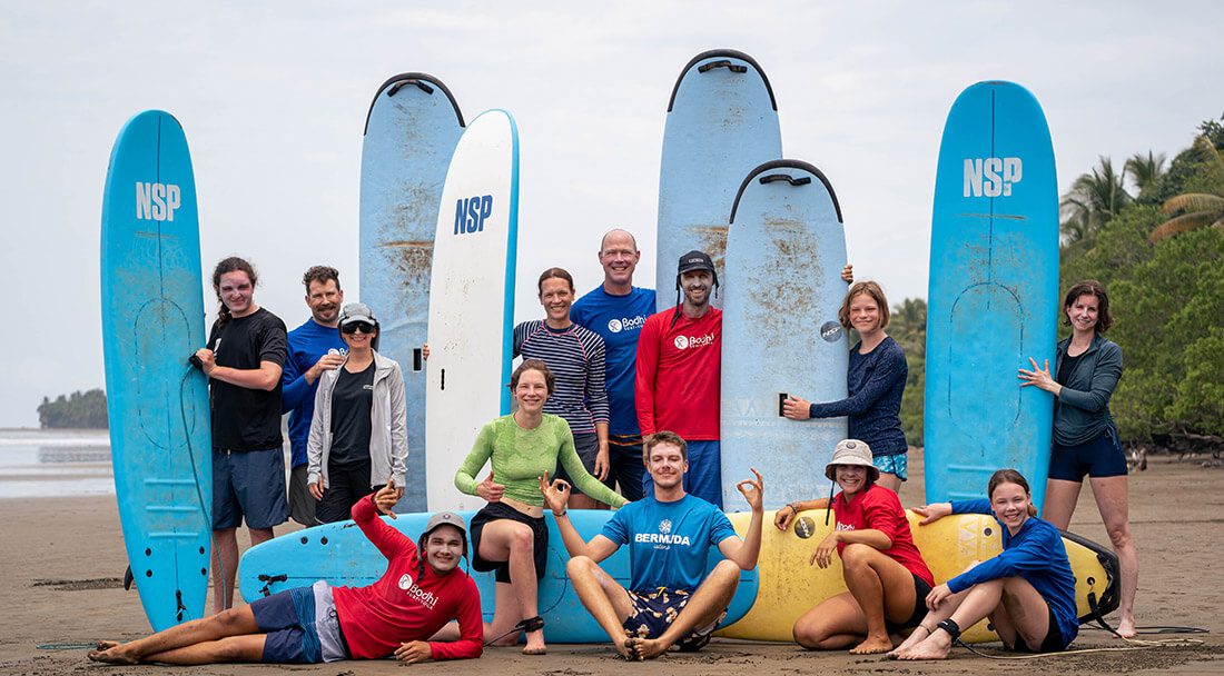Group surf camp in Bahia Ballena, Uvita, Costa Rica