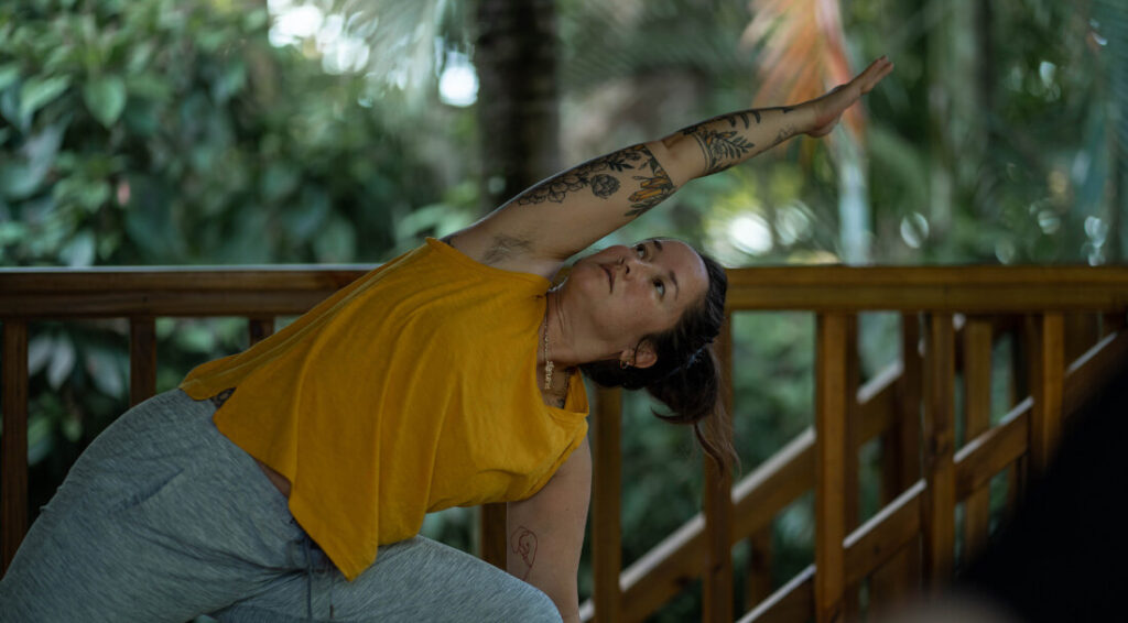 Warrior Two at Bodhi Surf + Yoga studio