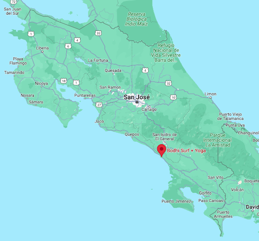 Bodhi Surf + Yoga location map