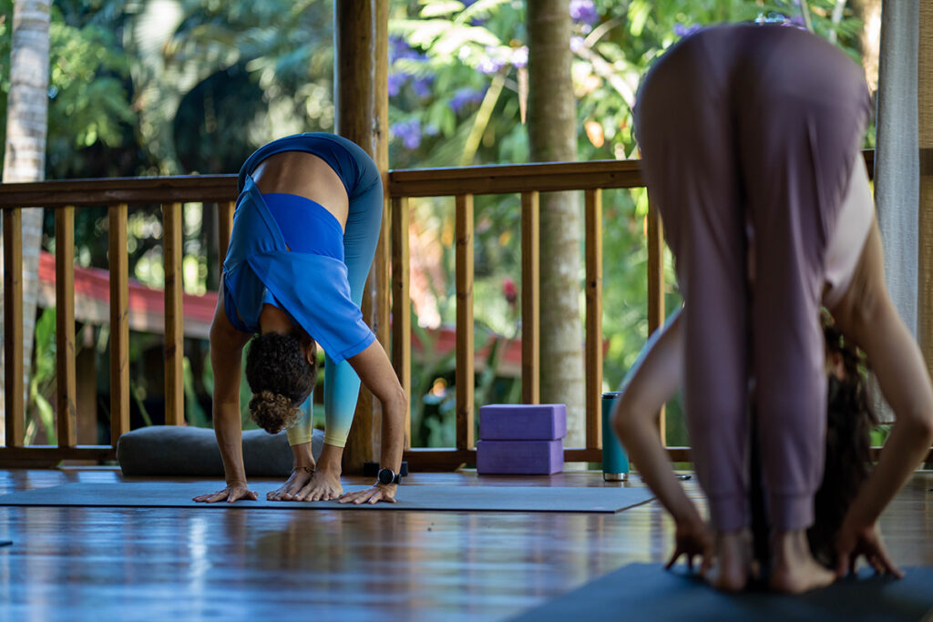 Step 3 sun salutation sequence forward fold