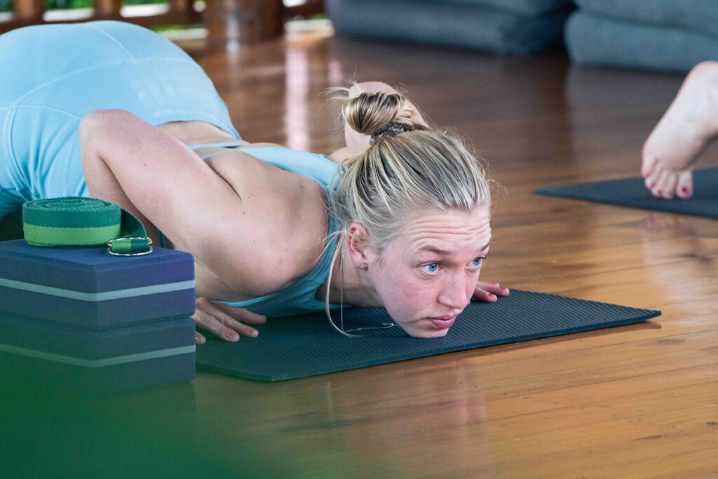 Step 6 sun salutation low plank
