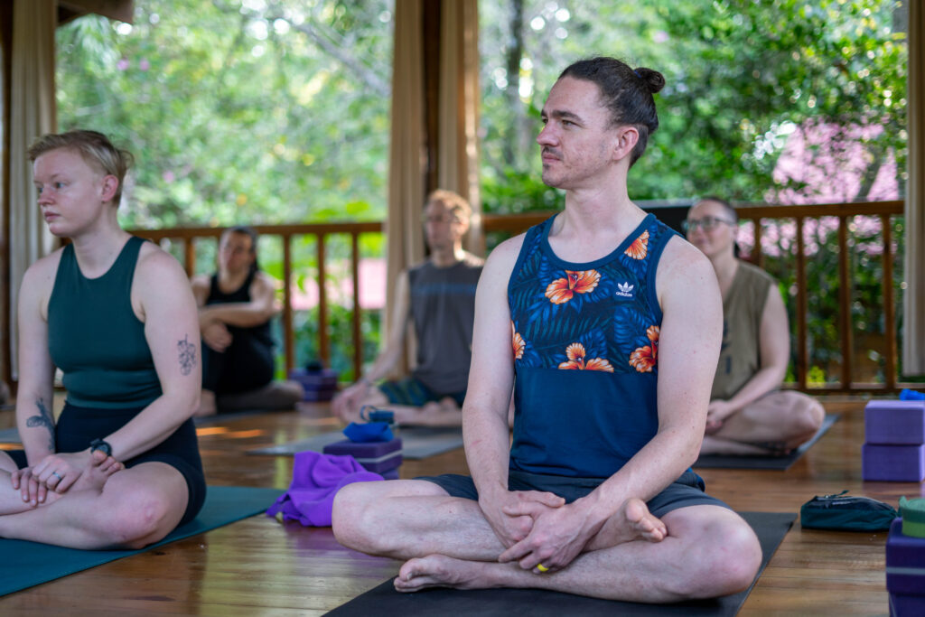 Yoga for flexibility cross-legged Sukhasana pose