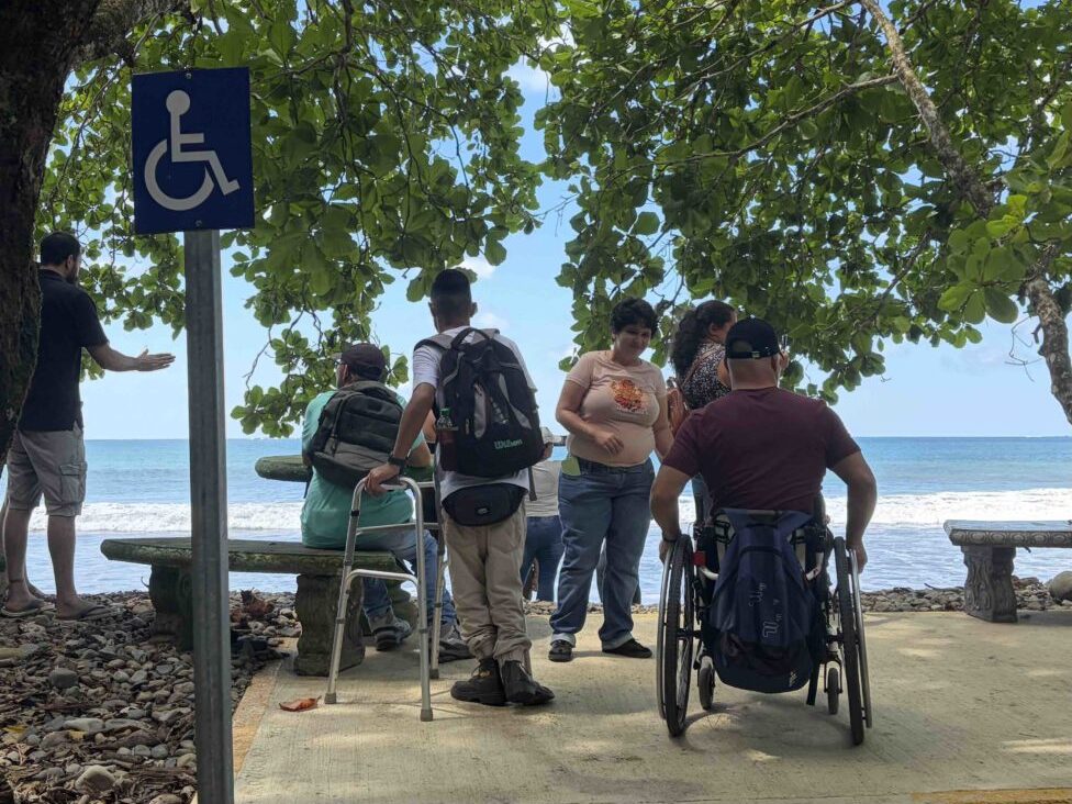New wheelchair accessible path at the Marino Ballena National Park in Uvita, Osa, Costa Rica